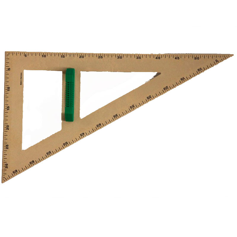 Cartabón magnético 60 cm para el aula - Madera reciclada RE-Wood