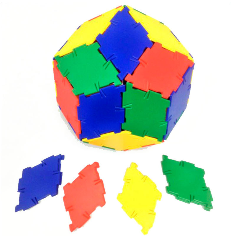 Polydron 40 rombos - set de formas geométricas básicas - Últimas Unidades