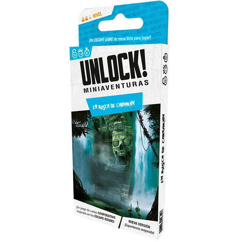 Miniaventuras Unlock! En Busca de Cabrakan - juego cooperativo de escape para 1-6 jugadores