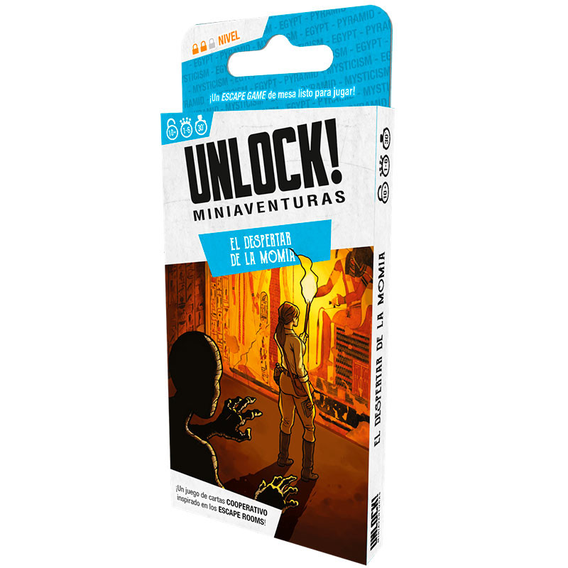 Miniaventuras Unlock! El Despertar de la Momia - juego cooperativo de escape para 1-6 jugadores