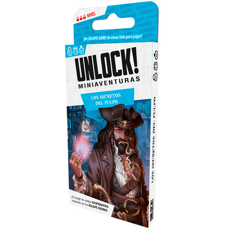 Miniaventuras Unlock! Los Secretos del Pulpo - juego cooperativo de escape para 1-6 jugadores