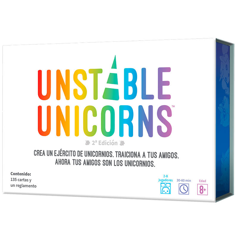 Unstable Unicorns - joc de cartes d'estratègia per a 2-8 jugadors