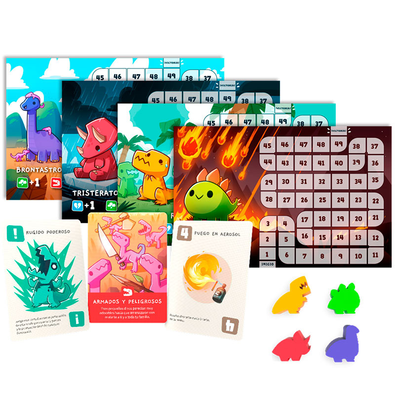 Happy Little Dinosaurs - joc de taula per a 2-4 dinosaures