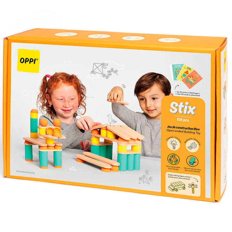 Oppi Stix 108 piezas - juego de construcción