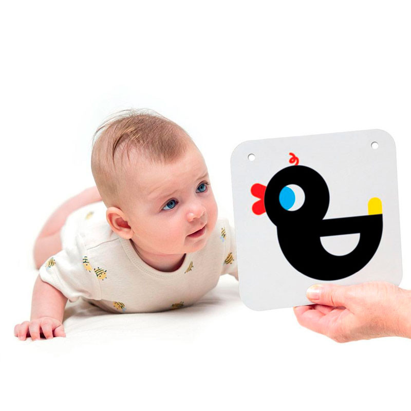 Baby Cards (Step 1) - targetes d'alt contrast per a bebès