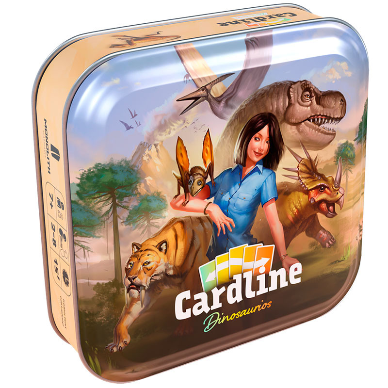 Cardline Dinosaures - joc de cartes de coneixements sobre dinosaures