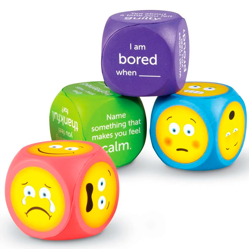 Emoji Cubes - Dados de espuma suave en inglés