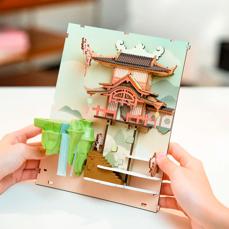 Falling Sakura - Suport de llibres creatiu 3D (DIY)