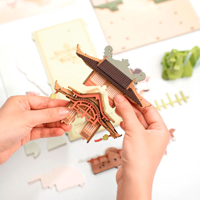 Falling Sakura - Soporte de libros creativo 3D (DIY)