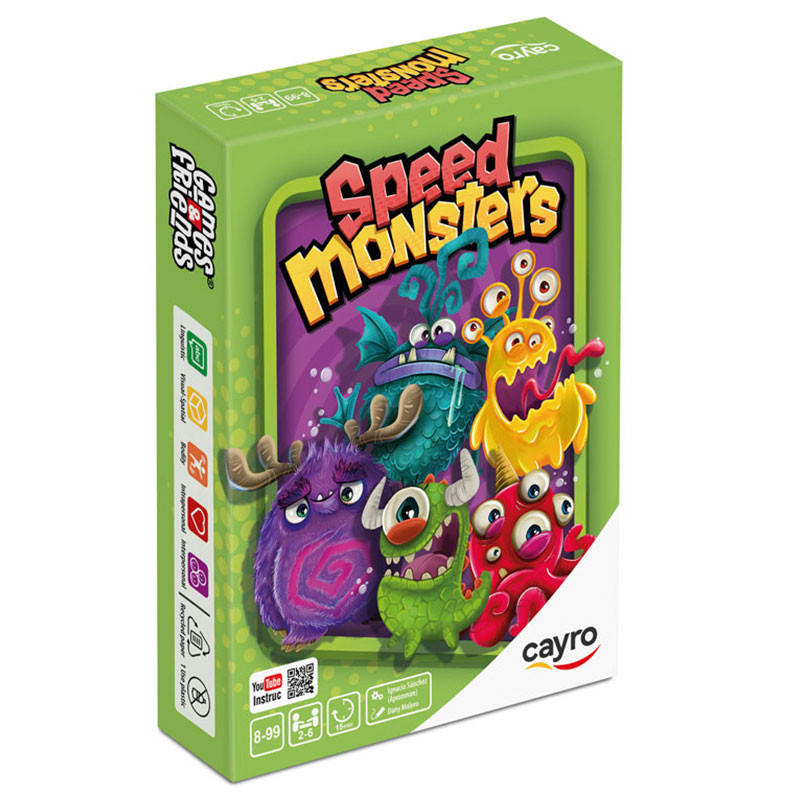 Speed Monsters - juego de vocabulario y memoria para 2-6 jugadores