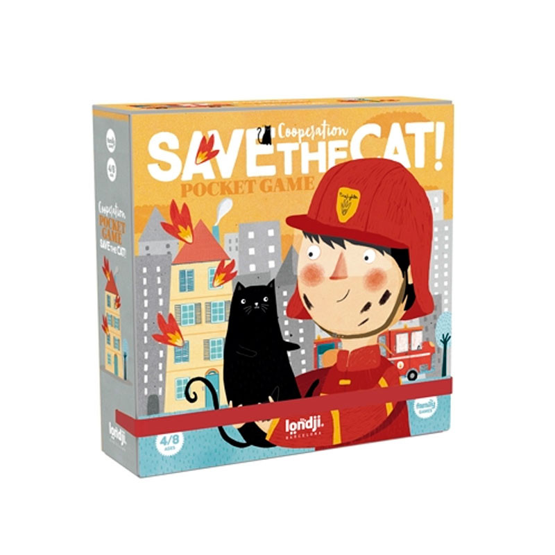 Pocket Game Save the Cat! - juego cooperativo familiar para 2-8 jugadores