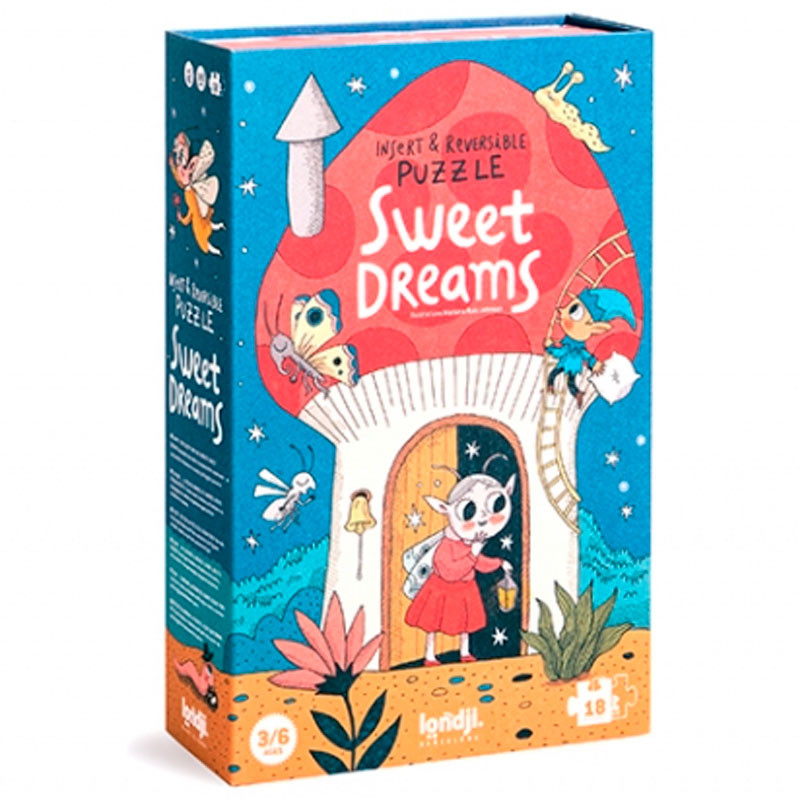 Sweet Dreams - Puzzle reversible y encajable 18 piezas