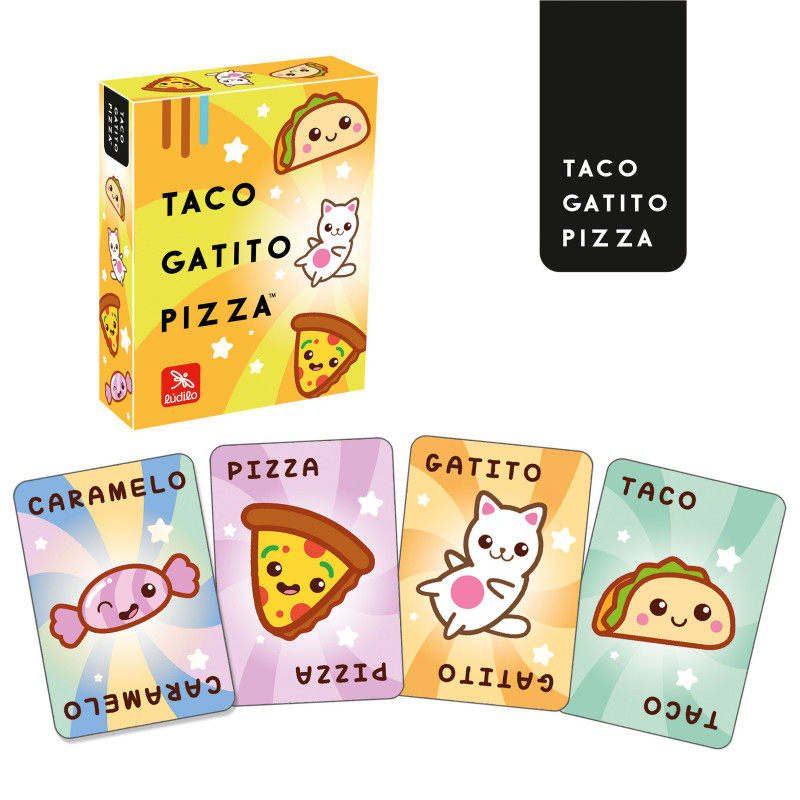 Taco, Gatito, Pizza - juego de percepción visual para 2-6 jugadores