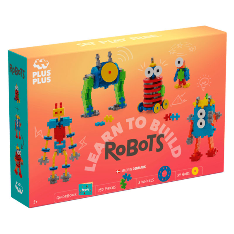 Plus-Plus Mini Learn to Build ROBOTS 250 piezas - juguete de construcción