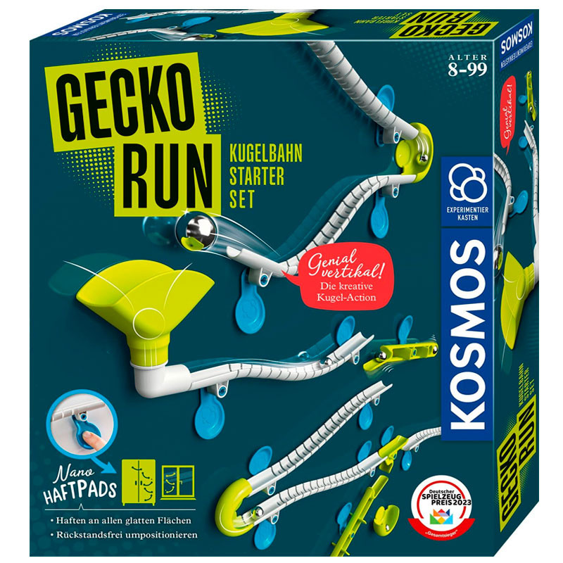 Gecko Run Starter - Creativa pista de canicas de acción vertical