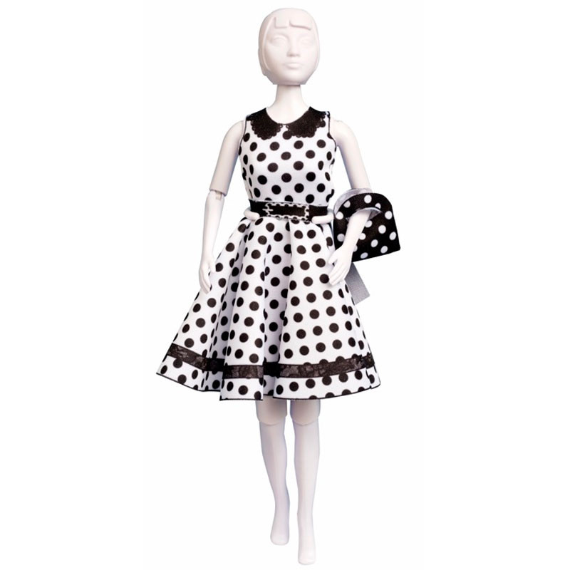 Conjunto de Ropa para coser Peggy Dots - Dress your Doll