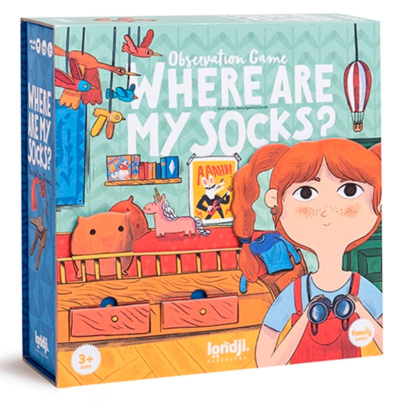 Where are my socks? - juego de observación y rapidez para 2-5 jugadores