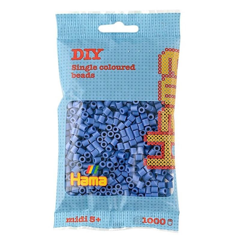 1000 perlas Hama MIDI de color azul lavanda (bolsa)