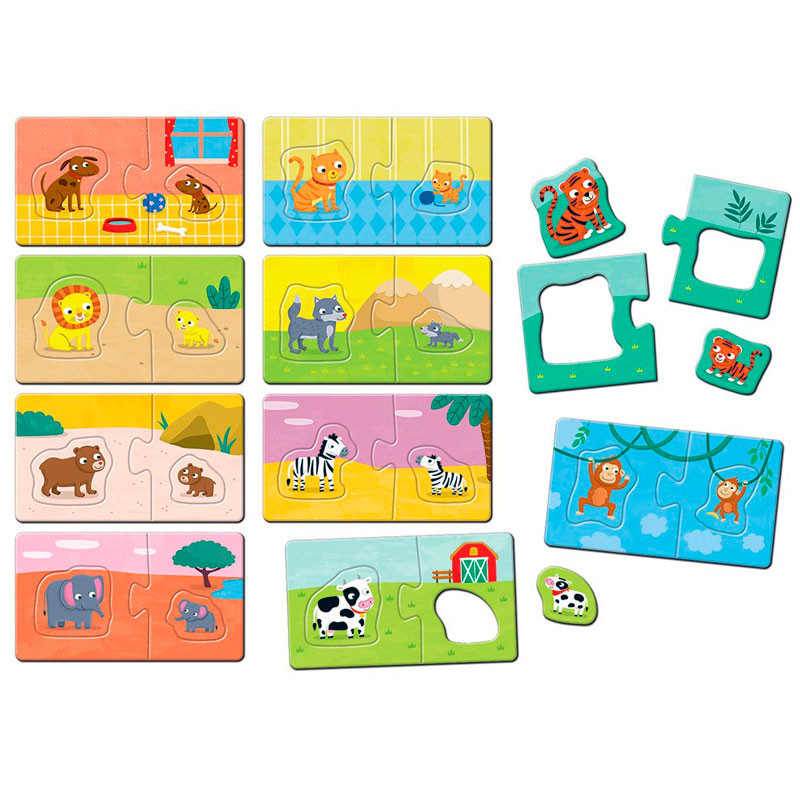 Logic Montessori FAMILIAS ANIMALES - juego de asociación