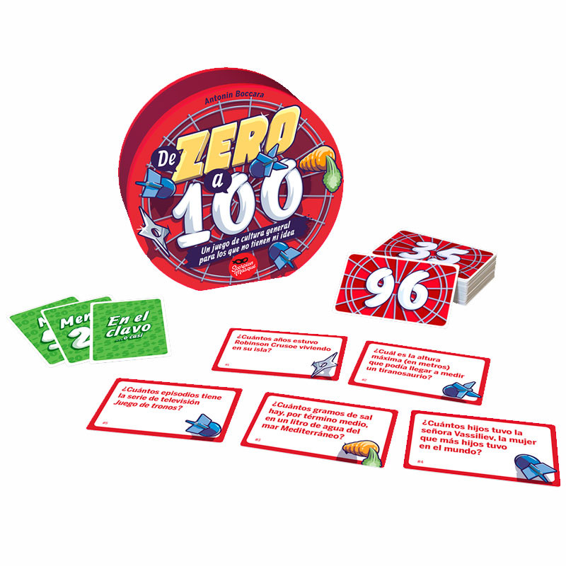 De Zero a 100 - juego de preguntas y respuestas aproximadas para 2-12 jugadores