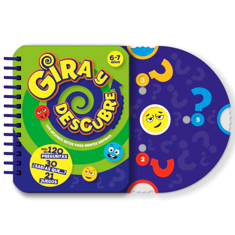 Gira i Descobreix 6-7 anys - set de jocs de reptes i preguntes (castellà)