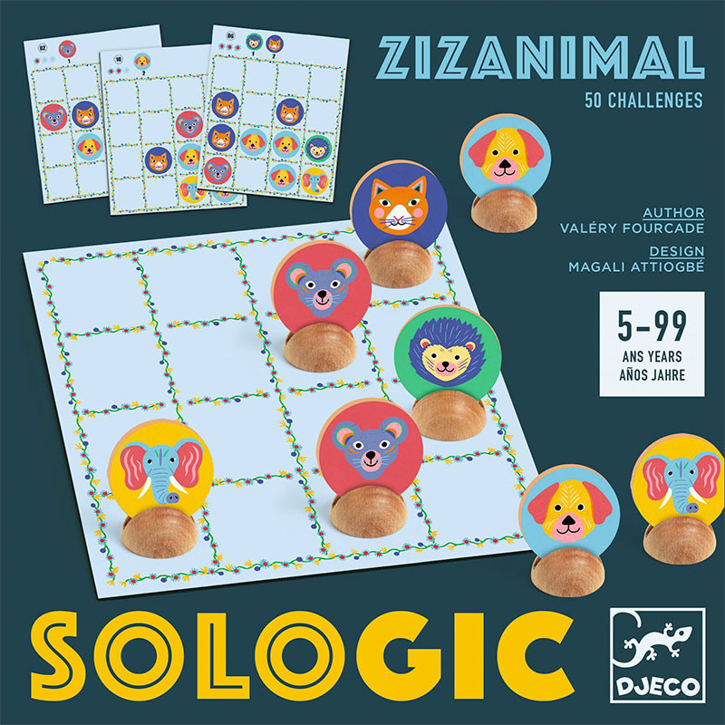 Zizanimal SOLOGIC - Juego de paciencia y lógica para 1 jugador