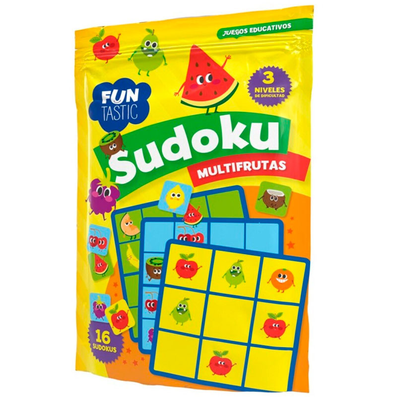 Borsa Sudoku multifruites - joc de lògica de viatge