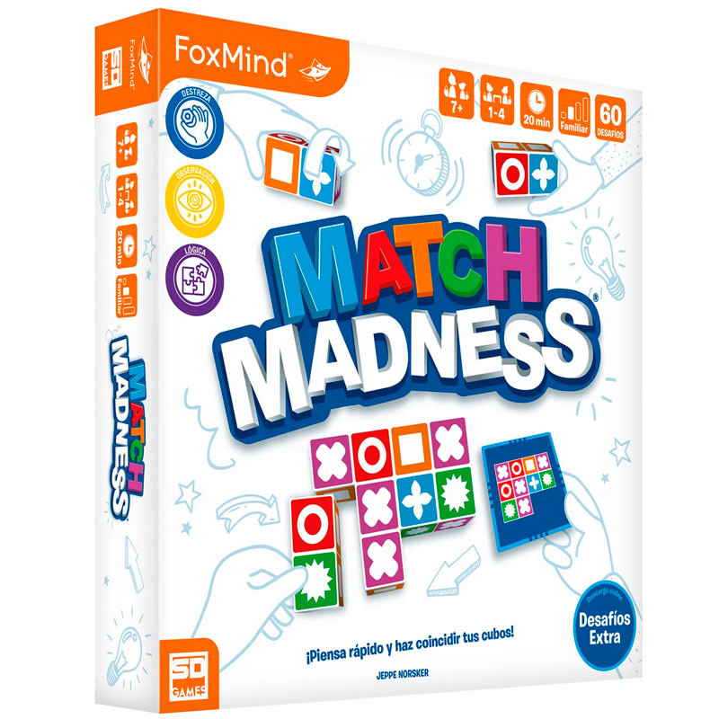 Match Madness - veloz juego de percepción para 1-4 jugadores