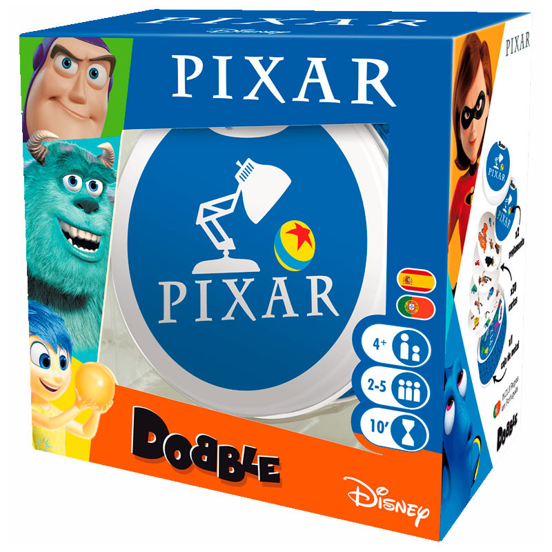 Dobble Pixar - Joc de cartes d'atenció