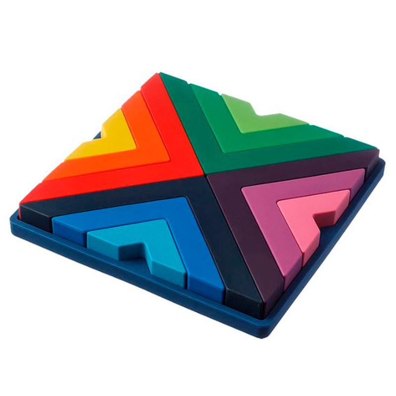 Puzle triangle de silicona Rainbow - Weibo