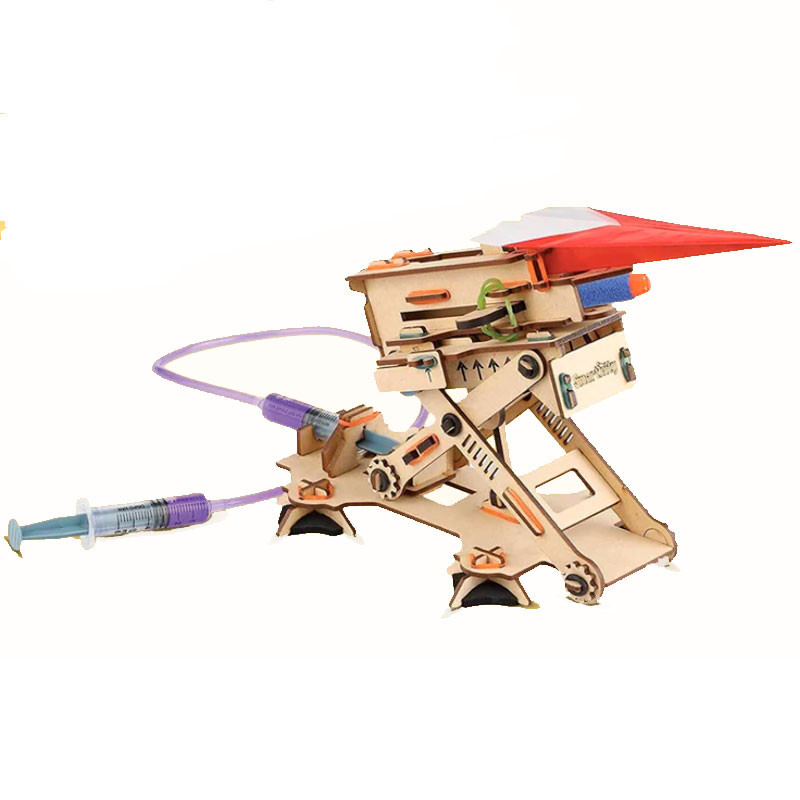Llançadora Hidràulica d'avions - joguina de construcció DIY (Fes-ho tu mateix)