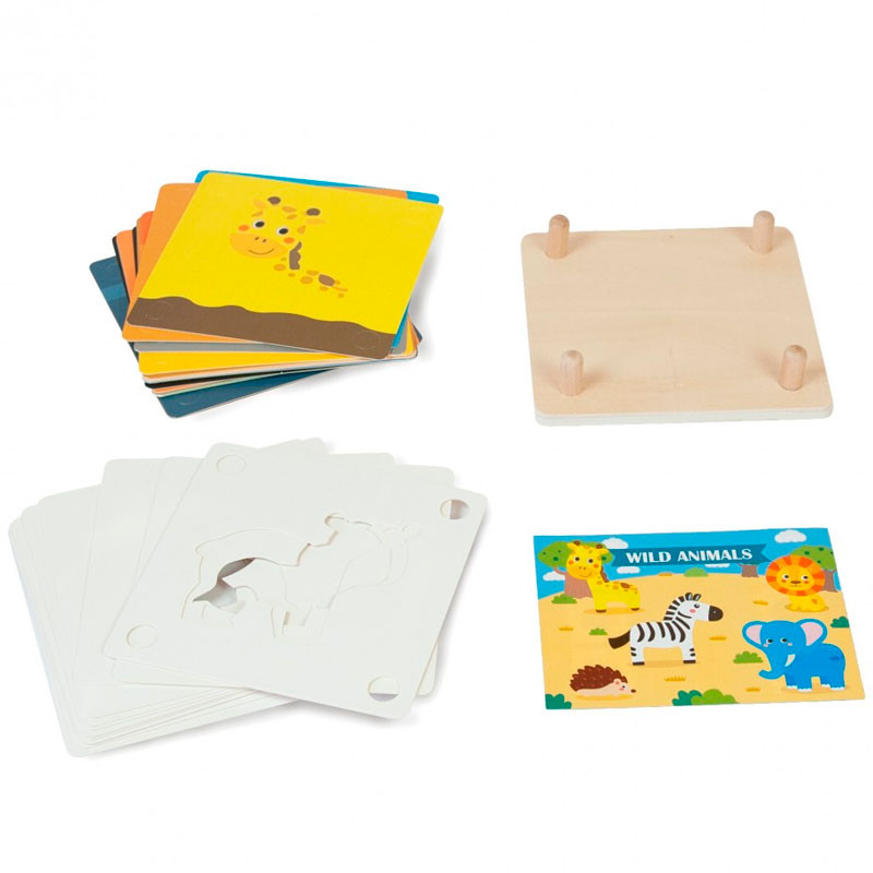 Memory Game Wild Animals - joc de taula d'associació amb animals salvatges