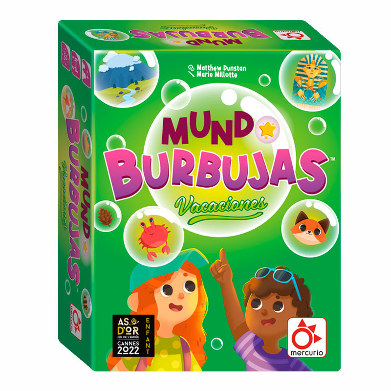 Mundo Burbujas VACACIONES - juego de mesa infantil para 1-2 jugadores