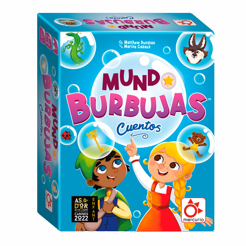 Mundo Burbujas CUENTOS - juego de mesa infantil para 1-2 jugadores