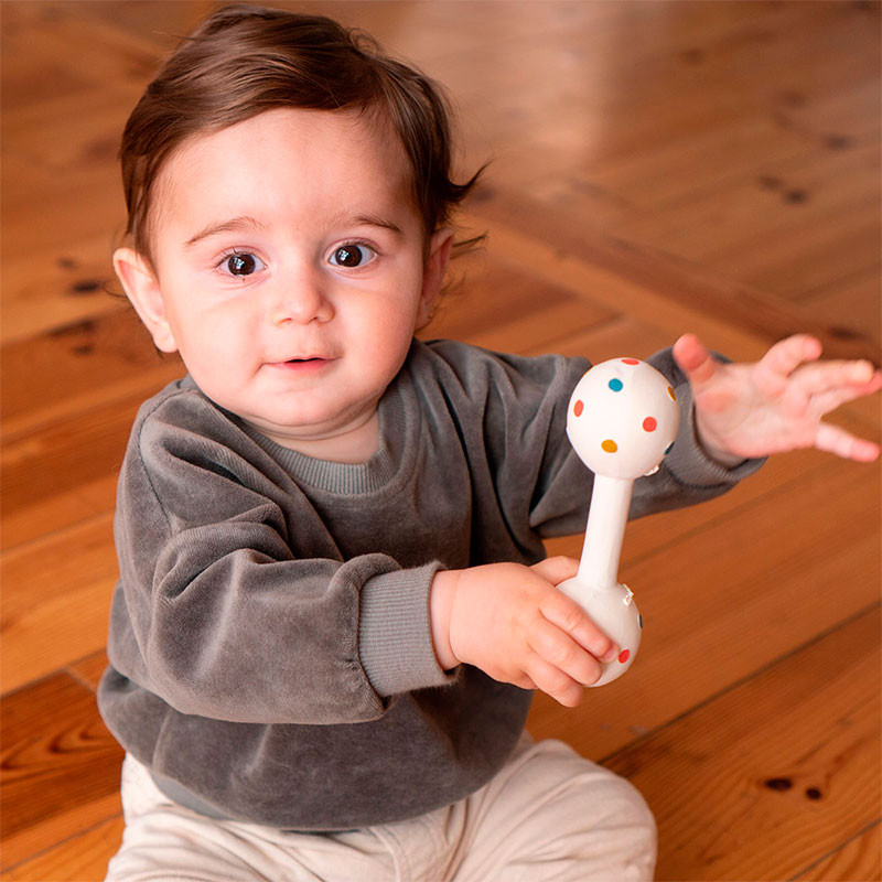 Sonajero y Mordedor para bebé de caucho 100% natural - Baby Gym