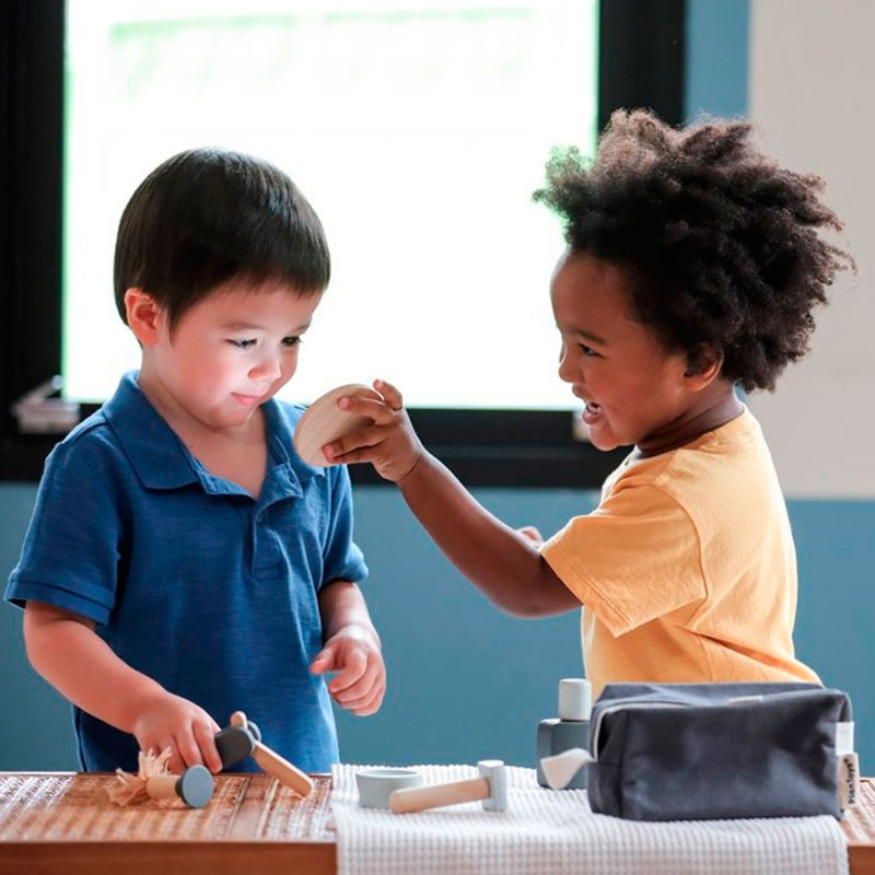 Set d'Afaitat Montessori - joguina de fusta per al joc simbòlic