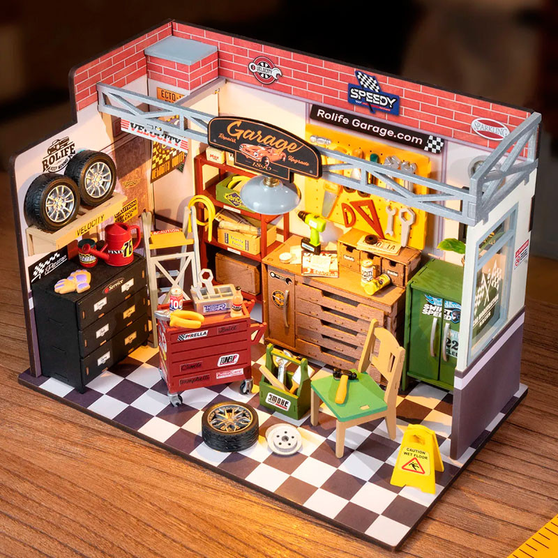 Maqueta taller de coches Garage Workshop - DIY Miniature House