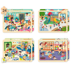 Set de puzzles de madera...