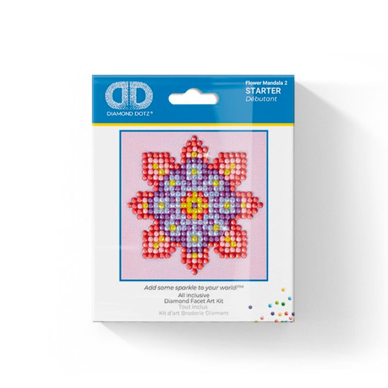 Kit de manualidades Pintar con diamantes - Flor Mandala 2