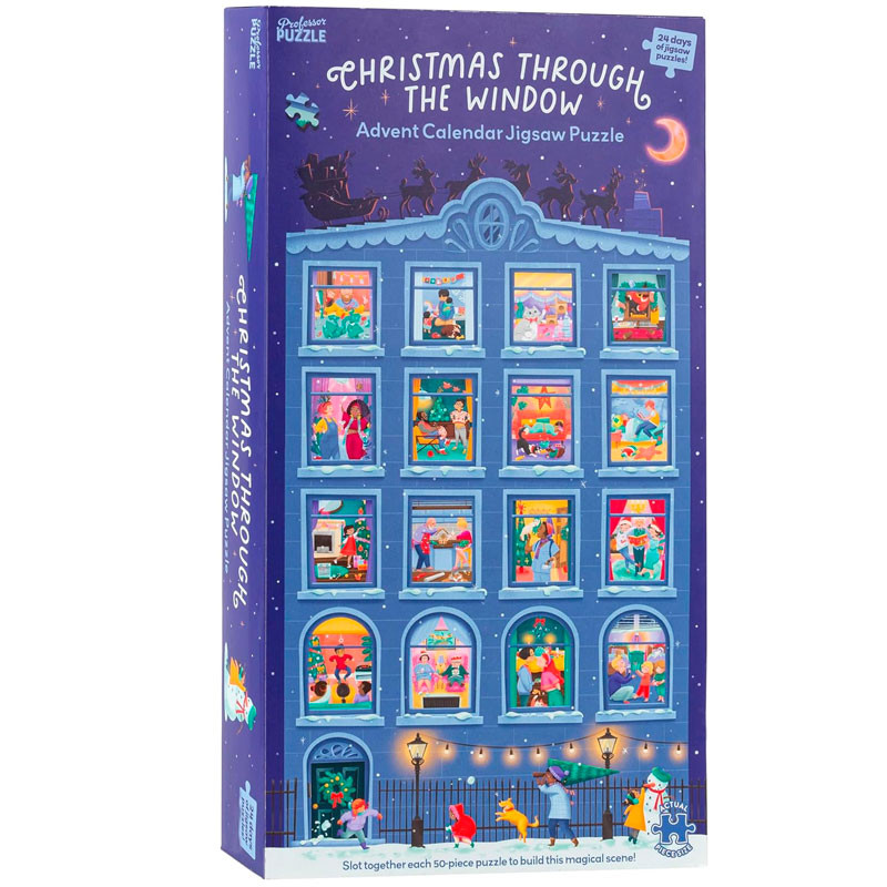 Calendari d'Advent Christmas Through the Window - 24 puzles de 50 peces