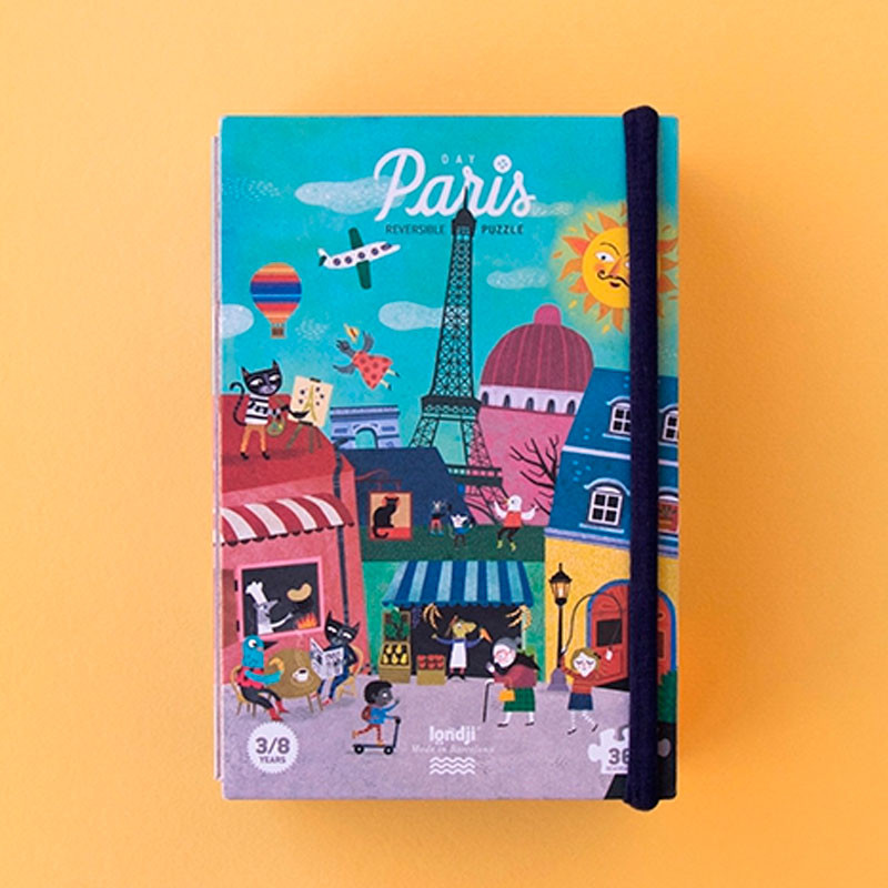 Night & Day in Paris - Puzzle reversible 36 piezas