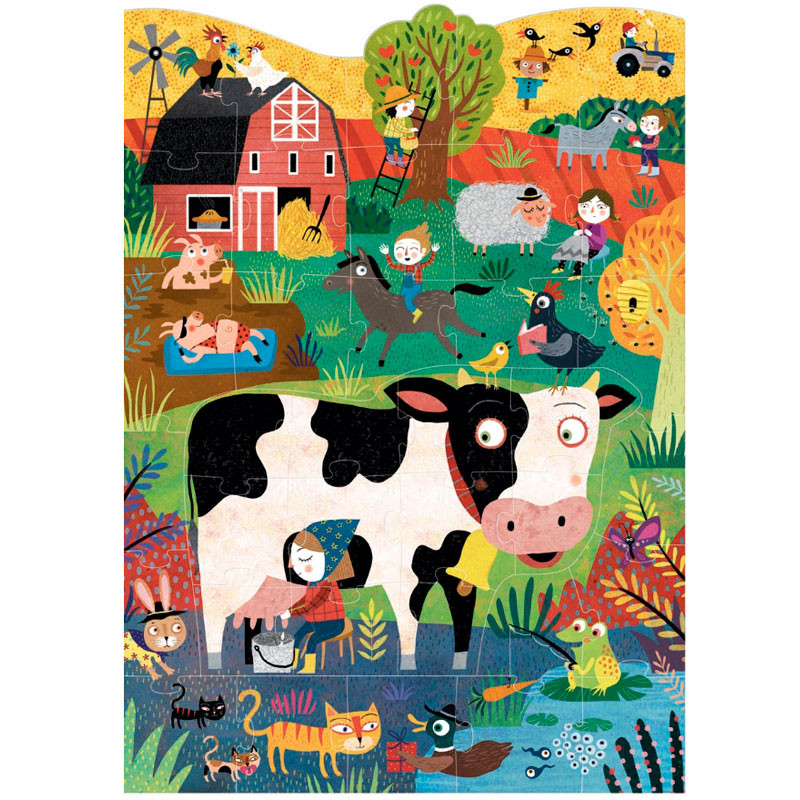 Moo, Animals de Granja - puzle de 36 peces