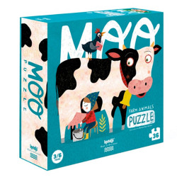 Moo, Animales de Granja  - puzzle de 36 piezas