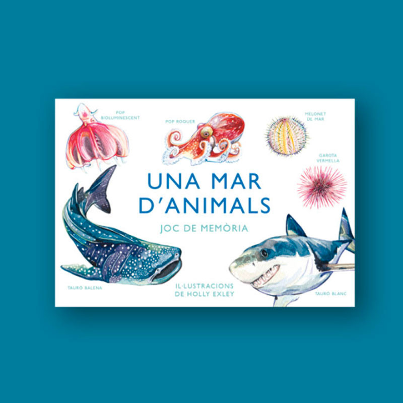 Una Mar d'Animals - Juego de memoria ilustrado (catalán)