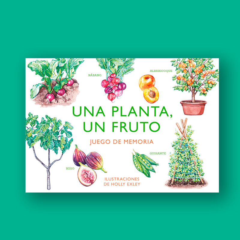 Una Planta, Un Fruit - Joc de memòria il·lustrat (castellà)