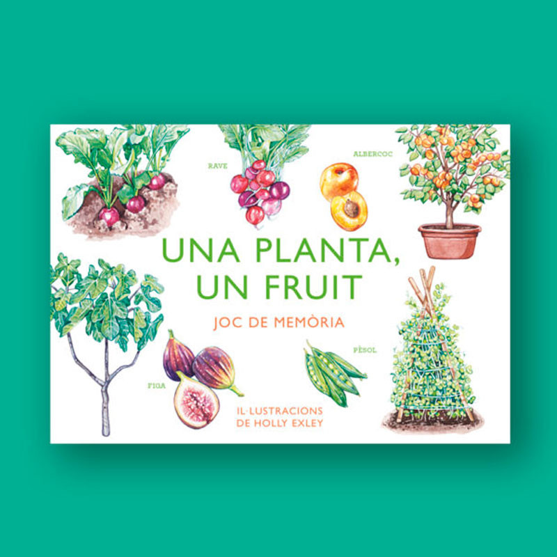 Una Planta, Un Fruit - Joc de memòria il·lustrat (Català)