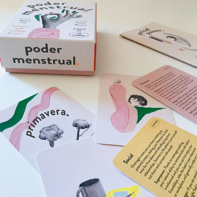 Poder Menstrual (Catalán) - Tarjetas sobre el ciclo menstrual