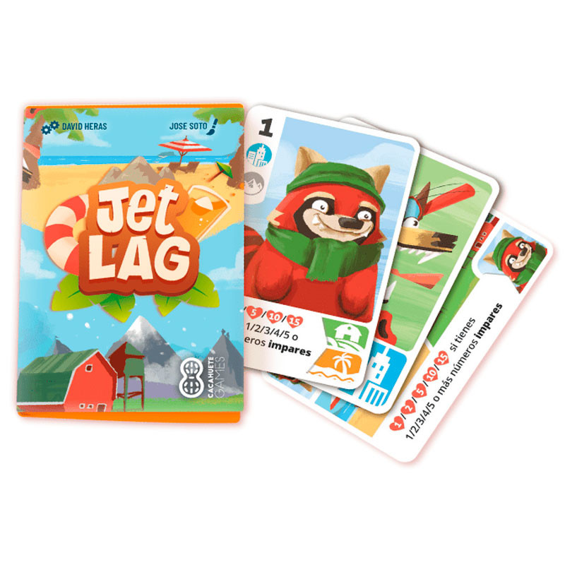 JET LAG - Juego de cartas de viaje para 2 jugadores