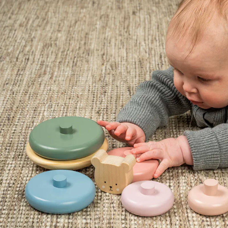 Caja Regalo Juega y Aprende - 5 juguetes de madera para bebés 6-12 meses