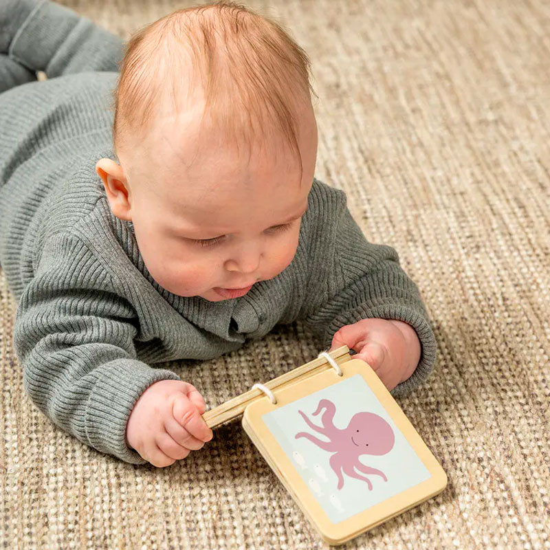 Caja Regalo Juega y Aprende - 5 juguetes de madera para bebés 6-12 meses